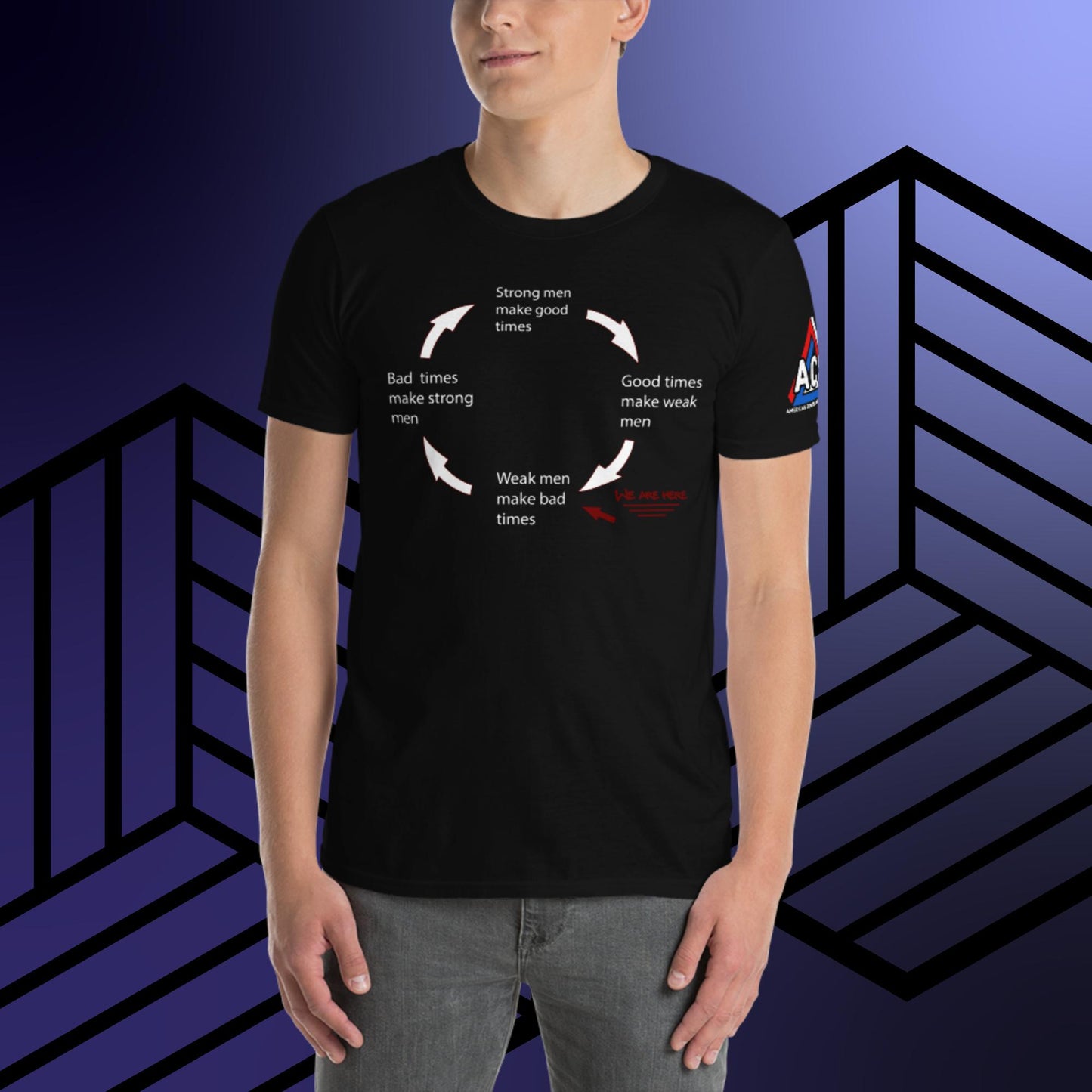 ACS Weak Men Create Bad Times Cycle T-Shirt