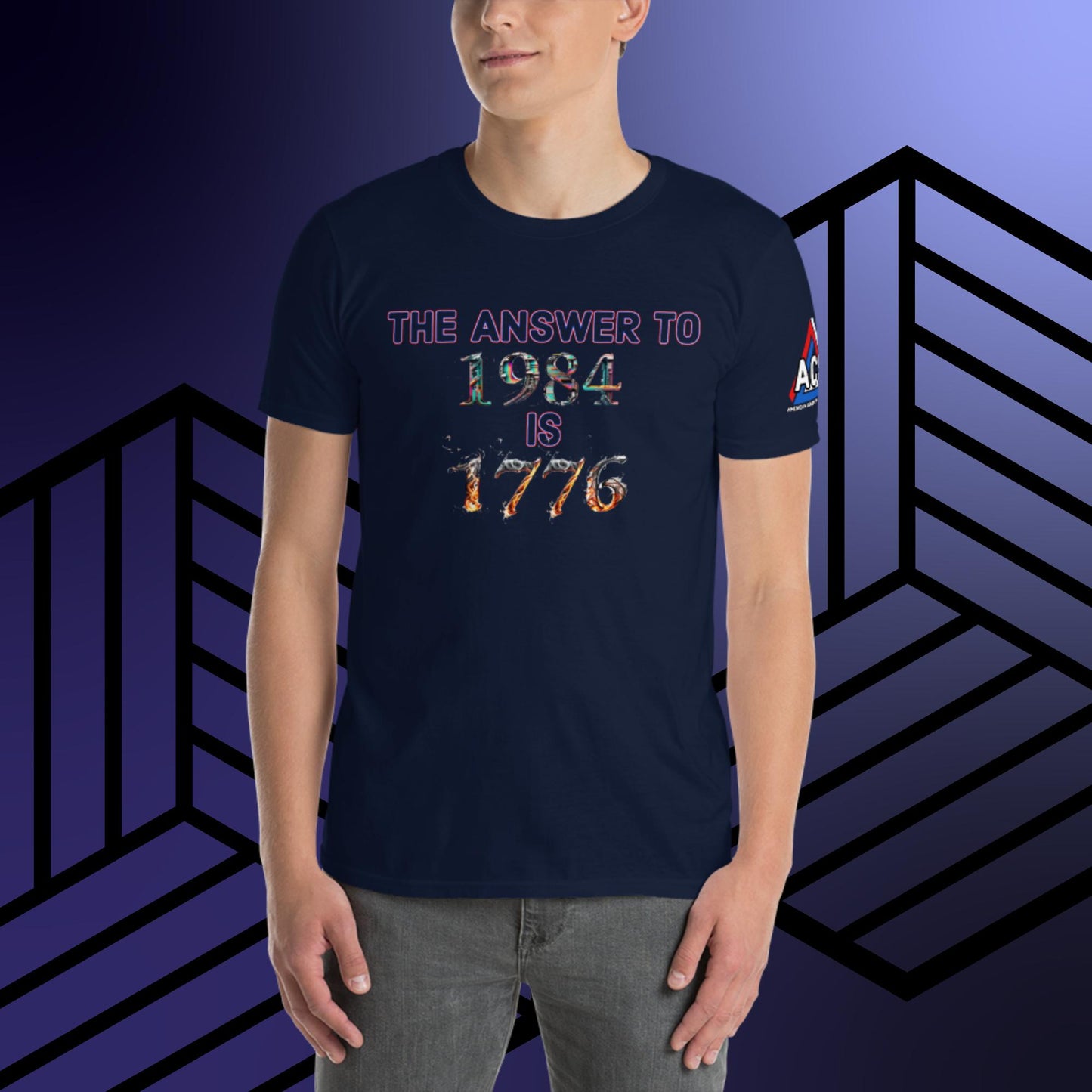 ACS The Answer To 1984 Is 1776 T-Shirt 1